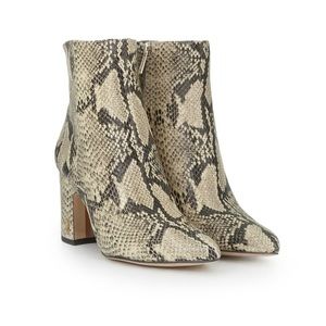 Snakeskin "hilty" booties by Sam Edelman